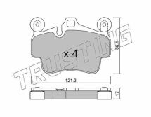 Комплект тормозных колодок, дисковый тормоз