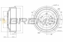 Гальмівний барабан Ducato/Boxer (1.8t) 94-02 (254x98)