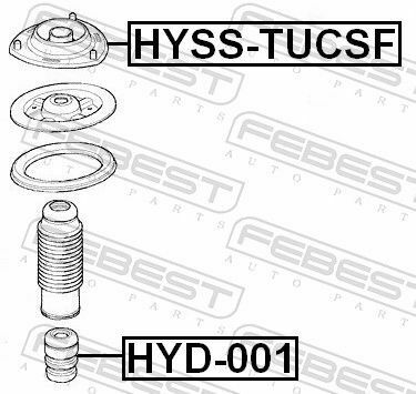 Отбойник амортизатора (переднего) Hyundai Tucson 04-10