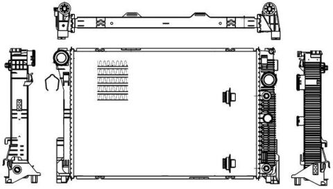 Радіатор охолодження MERCEDES-BENZ E-CLASS (W212)