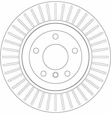 Диск тормозной (1 шт.) BMW 5(E60) "R D=320mm "05-10