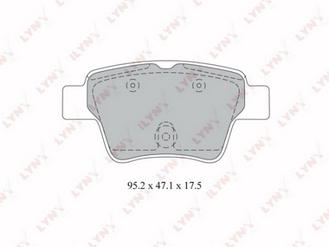 Комплект гальмівних накладок, дискове гальмо