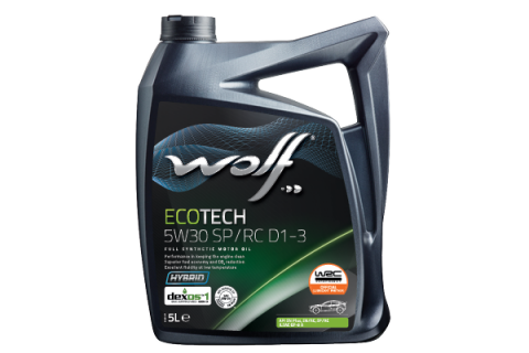 Моторное масло WOLF ECOTECH SP/RC D1-3 5W-30, 5 литров Моторное масло WOLF ECOTECH SP/RC D1-3 5W-30, 5 литров