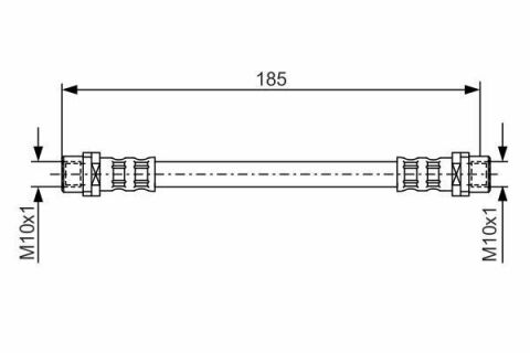 Шланг тормозной задний 80 91-, A4,A6 AUDI