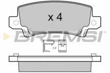Тормозные колодки зад. Toyota Corolla 00-07 (TRW) (37,9x95,7x16,3)