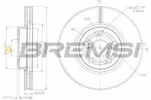 Гальмівний диск перед. Toyota Avensis 03-08 (277x26)