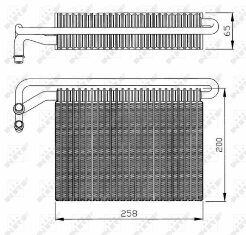 Радіатор кондиціонера BMW 3 (E46)/X3 (E83) 97-11 M57/M47/M52/M54/M45/M43