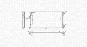 Радиатор двигателя vw golf iii/ golf iii variant (1h1, 1h5) 1,6 1,8 2,0 2,0gti 16v 1,9sdi/tdi vento (1h2) 1,6