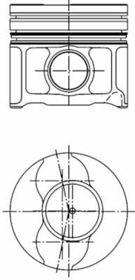 Поршень Alfa Romeo 147/156/159/166/Fiat Doblo/Opel Astra H/Vectra C 1.9-2.4D 00- (82.60mm/+0.60)