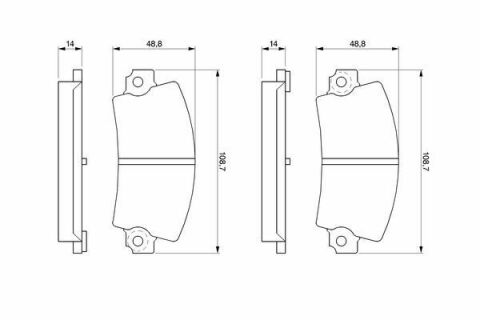 Тормозные колодки задние RENAULT 21, 25, Espace 1,6-2,9 (c ABS [-]