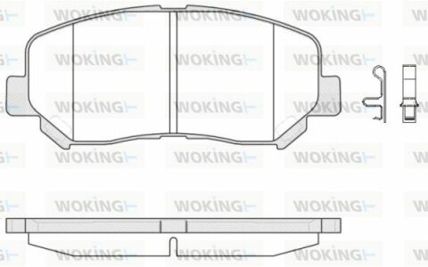 Гальмівні колодки пер. Mazda CX-5 11- Akebono