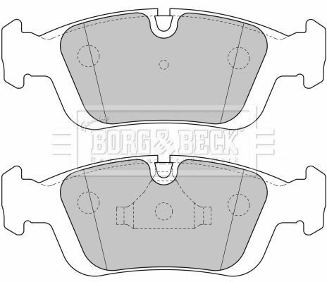 BBP1627 BORG & BECK - Тормозные колодки для дисков