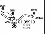 Задня частина вихлопної системи Задня частина вихлопної системи