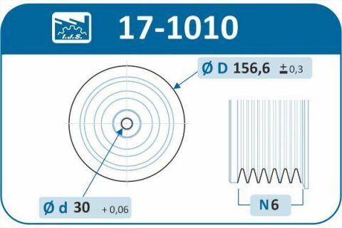 Шків колінвалу VW Caddy II/T4 1.9TDI (6PK)