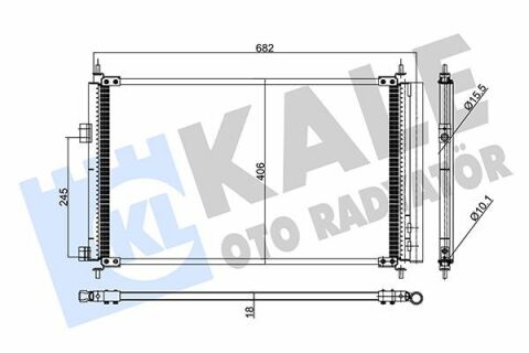 KALE TOYOTA Радиатор кондиционера Previa III,Rav 4 III 05-