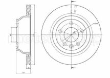 Гальмівний диск задн. Caravelle/Multivan/Transporter/Touareg/California 03-15