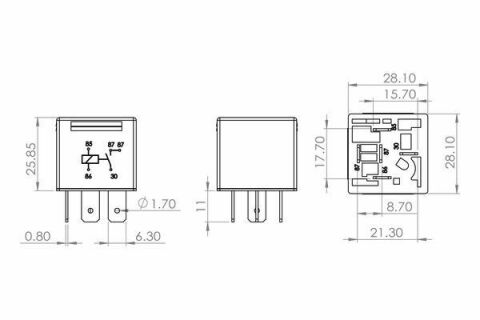 Реле 12 V 30 A