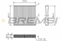 Фильтр, воздух во внутренном пространстве