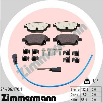 Тормозные колодки (задние) Ford Transit V347 06- (Bendix-Bosch) (с датчиком)