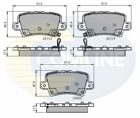 CBP31587 Comline - Гальмівні колодки до дисків