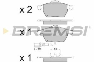 Гальмівні колодки перед. VW Golf 97-06/Skoda Octavia 96-10 (ATE)