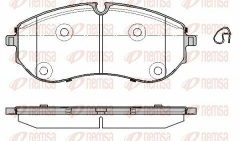 Колодки гальм. передні crafter 16-