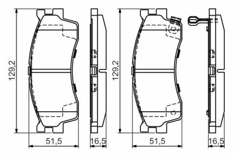 Гальмівні передні колодки Cerato 04-, Rio -05. KIA