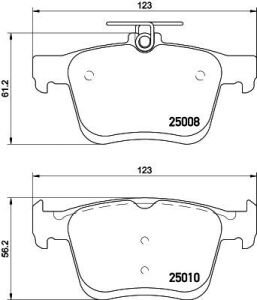 Тормозов. колодки задн. audi a3, golf vii, touran 12-