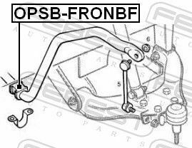 Втулка стабілізатора пер. Frontera B 98-04