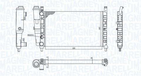 FIAT радіатор охолодження Fiorino 1.4/1.6 94-