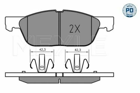 Колодки тормозные (передние) Ford Galaxy III/S-Max 15-