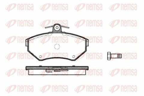 Колодки гальмівні дискові передні VW PASSAT B5 96-05, Golf IV 97-03, Lupo 98-05, Passat B3-B4 88-96, Golf II 83-92, Golf III 91-98, Caddy II 95-04