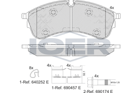 Колодки тормозные (передние) VW Crafter 16-