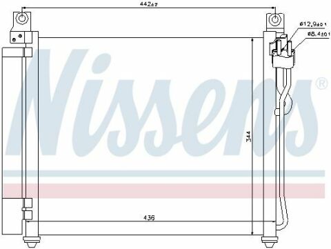 Конденсер  KIA  PICANTO(04-)1.0(+)[OE  9760607550]