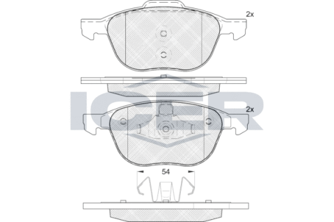 Тормозные колодки (передние) Ford Transit Connect/Tourneo Connect/Kuga 13-/Focus/C-Max 07-