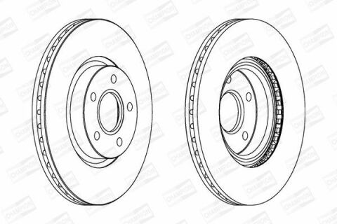 Диск гальмівний передній Focus,C-Max,Volvo C30/70,S40,V50 FORD