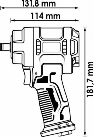 Гайковерт пневматичний 1/2" 1200 Нм Гайковерт пневматичний 1/2" 1200 Нм