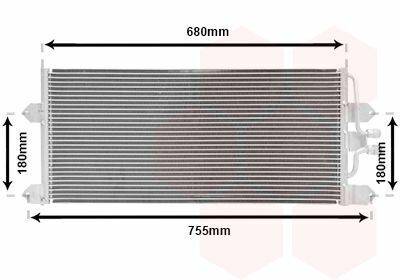 Радиатор кондиционера VW T3/T4 1.6-2.8 79-03