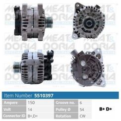 Генератор ducato 2.0 jtd 01-06, citroen c5 и 2.0 hdi 01-04, peugeot, alfa romeo, lancia