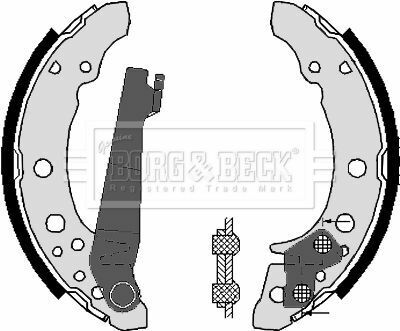 BBS6248 BORG & BECK - Тормозные колодки для барабанов