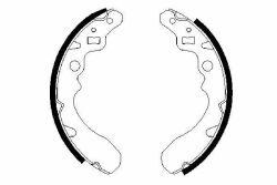 Тормозные колодки CUORE L80 850 85-87 165x26 DAIHATSU