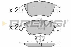 Гальмівні колодки перед. MB C/E-класз (W204/W212) 07-