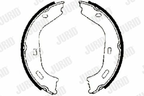 JURID DB Щоки ручного торм.W123 -11/85Sклас JURID DB Щоки ручного торм.W123 -11/85Sклас