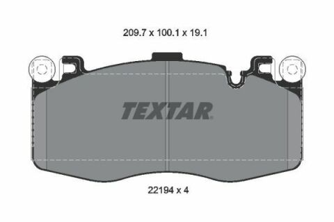 Колодки гальмівні (передні) BMW X5M (F15/F85)/X6M (F16/F86) 14-18 (Brembo) Q+