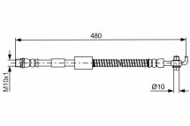 Шланг гальмівний передній правий CITROEN C4 -17