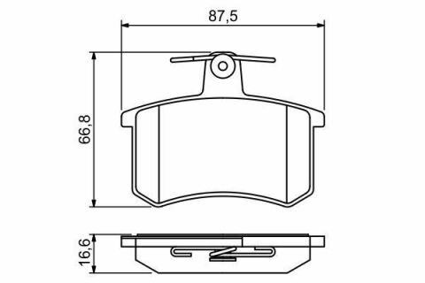 Тормозные колодки задние AUDI 80/A4/100/A6/A8