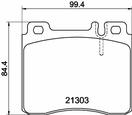 Гальмівні колодки пер. W140 Гальмівні колодки пер. W140