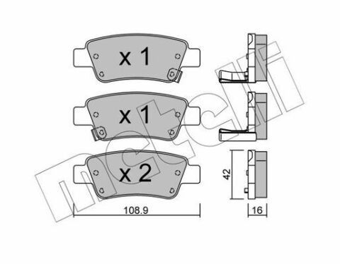 Колодки гальмівні (задні) Honda CR-V III/IV 06- Колодки гальмівні (задні) Honda CR-V III/IV 06-