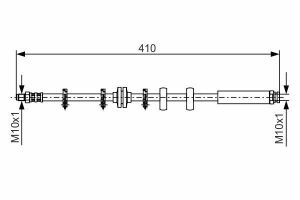 Шланг гальмівний передній Brava,Bravo -01 FIAT