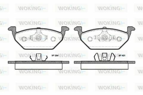 Тормозные колодки пер. Caddy III/Golf V/Passat B6/Octavia A5 1.2-2.0 05-15